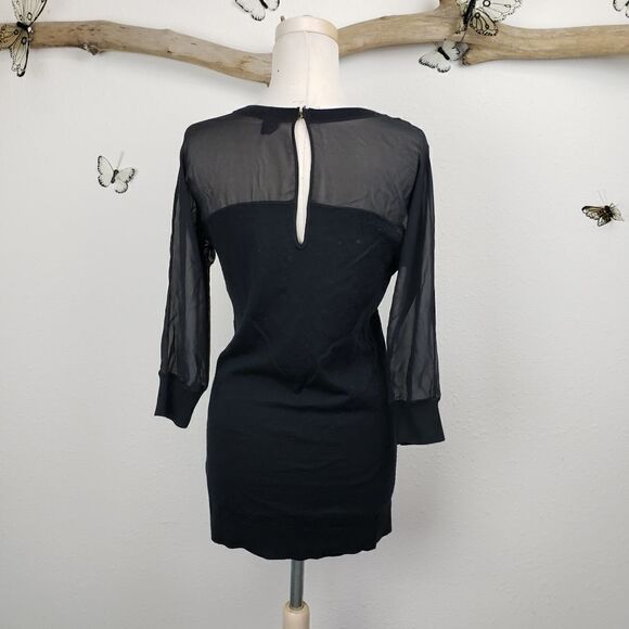 Club monaco black wool and silk sweater - Picture 6 of 8